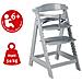 Seggiolone Sit Up Click e Fun - Incl. tavolo da pranzo e appendiabiti - Chiusura a scatto - Cresce con il bambino - Grigio - Foto miniatura 2
