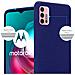 Custodia Compatibile Con Motorola Moto G10 / G30 In Frost Blu Scuro - Coperchio Protettivo In Silicone Tpu Flessibile - Foto miniatura 3
