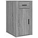 Mobile Scrivania Grigio Sonoma 40x49x75 Cm Legno Multistrato - Foto miniatura 2