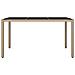 Tavolo Da Giardino Piano Vetro Beige Polyrattan Vetro Temperato - Foto miniatura 4