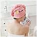 Asciugamano Per Asciugare Rapidamente I Capelli - Rosa - Foto miniatura 1
