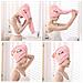 Asciugamano Per Asciugare Rapidamente I Capelli - Rosa - Foto miniatura 3
