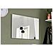 Specchio Alessio, Specchio Da Bagno, 100% Made In Italy, Cm 80x2h60, Bianco Lucido - Foto miniatura 1