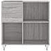 Mobile Porta Dischi Grigio Sonoma 84,5x38x89 Legno Multistrato - Foto miniatura 3