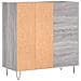 Mobile Porta Dischi Grigio Sonoma 84,5x38x89 Legno Multistrato - Foto miniatura 5