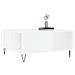 Tavolino Da Salotto Bianco 80x80x36,5 Cm In Legno Multistrato - Foto miniatura 3