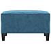 Poggiapiedi Blu 70x55x41 Cm In Velluto - Foto miniatura 3