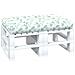 Cuscino Per Pallet Con Motivo A Foglie 120x80x12 Cm In Tessuto - Foto miniatura 3