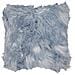 Set Di 2 Cuscini Lubha Finta Pelliccia 42 X 42 Cm Blu Scuro Tinta Unita - Foto miniatura 5