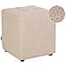 Pouf Kansas Bouclé Beige - Foto miniatura 2