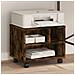 Supporto Per Stampante Con Ruote Rovere Fumo 41x32x34,5 Cm - Foto miniatura 8