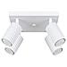 Lampada Da Soffitto Karbon 4 Bianco Sl. 1545 - Minimalista Lampada Da Soffitto Bianco 16.5x25x25 Cm - Foto miniatura 1
