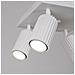 Lampada Da Soffitto Karbon 4 Bianco Sl. 1545 - Minimalista Lampada Da Soffitto Bianco 16.5x25x25 Cm - Foto miniatura 6