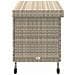 Contenitore da Giardino con Ruote Grigio Chiaro Polyrattan - Foto miniatura 10