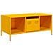 Tavolino Giallo 101,5x50x43,5 Cm Acciaio Laminato A Freddo - Foto miniatura 2
