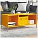 Tavolino Giallo 101,5x50x43,5 Cm Acciaio Laminato A Freddo - Foto miniatura 1
