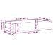 Cassettoni Letto con Ruote 2 pz 90x55x17 cm Legno Massello Pino - Foto miniatura 2