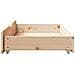 Cassettoni Letto con Ruote 2 pz 90x55x17 cm Legno Massello Pino - Foto miniatura 3