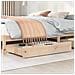 Cassettoni Letto con Ruote 2 pz 90x55x17 cm Legno Massello Pino - Foto miniatura 5
