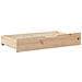 Cassettoni Letto con Ruote 2 pz 90x55x17 cm Legno Massello Pino - Foto miniatura 7