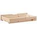 Cassettoni Letto con Ruote 2 pz 90x55x17 cm Legno Massello Pino - Foto miniatura 8