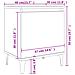 Lusso Casadino -  Comodino Con Gambe In Metallo Rovere Marrone 40x30x50 Cm - Foto miniatura 7