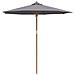 Parasol da giardino  Grigio scuro 240x260 cm in Bamboo - Foto miniatura 1