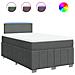 Giroletto a Molle con Materasso Grigio Scuro 120x190cm Tessuto - Foto miniatura 1