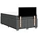 Giroletto a Molle con Materasso Grigio Scuro 120x190cm Tessuto - Foto miniatura 8