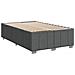 Giroletto a Molle con Materasso Grigio Scuro 120x190cm Tessuto - Foto miniatura 9
