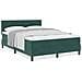 Letto Box Spring con Materasso Verde Scuro 140x200 cm Velluto - Foto miniatura 4