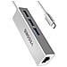 Adattatore Da Type-c A Gigabit Ethernet Con Hub Usb A 3 Porte - Connettività Ad Alta Velocità - Foto miniatura 2