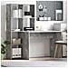 Scrivania Grigio cemento 138.5 x 55 x 143 cm Legno multistrato - Foto miniatura 2