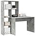Scrivania Grigio cemento 138.5 x 55 x 143 cm Legno multistrato - Foto miniatura 3