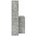 Scrivania Grigio cemento 138.5 x 55 x 143 cm Legno multistrato - Foto miniatura 5