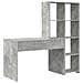 Scrivania Grigio cemento 138.5 x 55 x 143 cm Legno multistrato - Foto miniatura 6