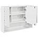 Set di mobili per il bagno con cassetto 3 pcs Bianco lucido - Foto miniatura 7