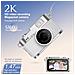 Mini Fotocamera Retrò Con Torcia: Video Hd 1080p, Portachiavi Portatile White - Foto miniatura 4