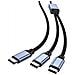 Cavo Di Ricarica Rapida Usb-c Doppio Da 100w - 1,2m, Ricarica Due Dispositivi Contemporaneamente - Foto miniatura 2