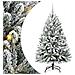 Albero di Natale artificiale con 150 LED Verde e Bianco 150 cm - Foto miniatura 1