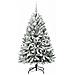 Albero di Natale artificiale con 150 LED Verde e Bianco 150 cm - Foto miniatura 3