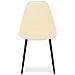 Sedia WAT crema / gambe nere x 4 - Foto miniatura 7