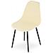 Sedia WAT crema / gambe nere x 4 - Foto miniatura 3
