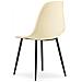 Sedia WAT crema / gambe nere x 4 - Foto miniatura 5