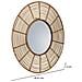 Specchio Rotondo In Rattan Marrone 61x61x03h - Foto miniatura 4