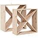 Portabottiglie 2 pcs Naturale 62 x 25 x 62 cm Pino massello - Foto miniatura 1