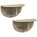 Scaffale da parete 2 pcs Rovere Sonoma 48 x 24 x 24 cm - Foto miniatura 1