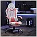 Sedia Da Gaming Sedia Da Computer Ergonomica Con Poggiapiedi, Supporto Lombare, Poggiatesta, Rotazione A 360° E Schienale Alto, Rosa - Foto miniatura 7