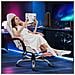 Sedia Da Gaming Sedia Da Computer Ergonomica Con Poggiapiedi, Supporto Lombare, Poggiatesta, Rotazione A 360° E Schienale Alto, Rosa - Foto miniatura 8