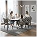 Set di 2 Sedie da Pranzo - Sedie Imbottite con Schienale Alto Stile Club, Rivestimento Jacquard, per Sala da Pranzo, Cucina e Soggiorno - Foto miniatura 8